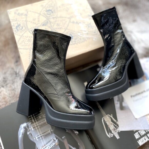 Free People Double Stack Platform Boot - Picture 1 of 13